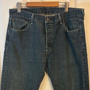 Levi's Dark Blue Straight Jeans